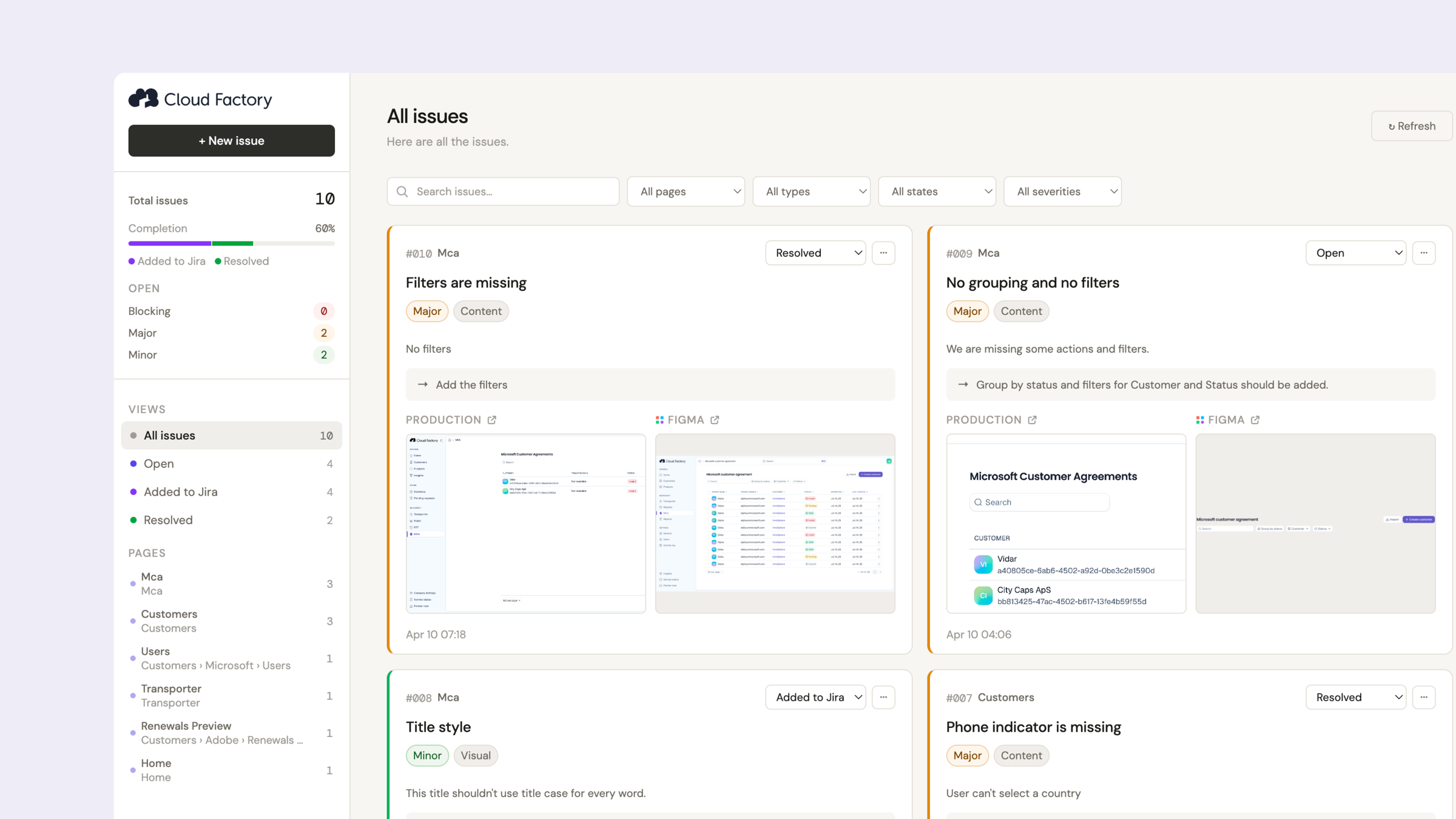 Tracking tool platform
